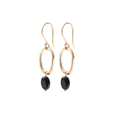 Boucles Graceful doré - Onyx noir
