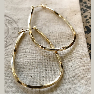 Boucles Créoles Gouttes Torsadées