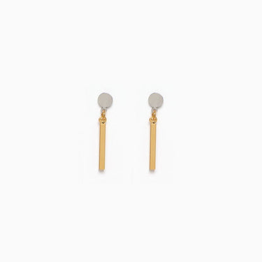 Williamsburg earrings - gold and silver