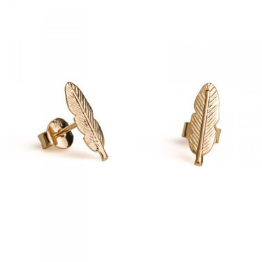 Boucles Petites Plumes - doré