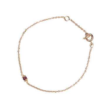 Bracelet Mini Pastilles Or & Tourmaline
