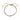 Bracelet Friendship doré - Grenat