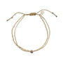 Bracelet Friendship argenté - quartz fumé