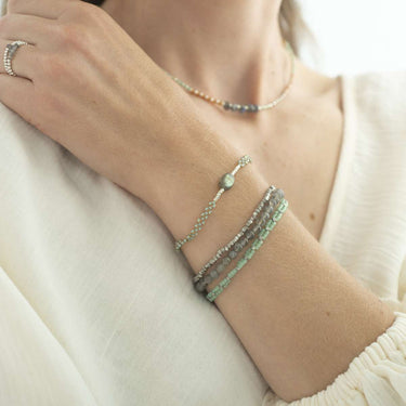 Bracelet Loving argenté - Labradorite