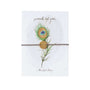 Bracelet Postcard - Plume de Paon