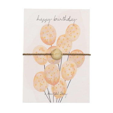 Bracelet Postcard doré - Ballons