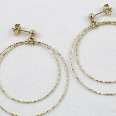 Boucles Elena grandes - or