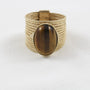 Bague Elena grande - oeil de tigre