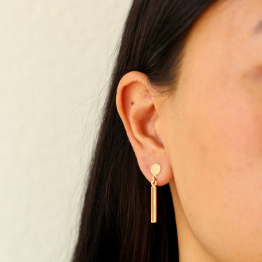 Williamsburg earrings - gold and silver