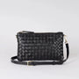 Lexi ­- Black Woven Classic Leather