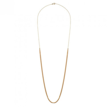 3 row long necklace - gold