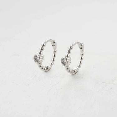 Meadow crystal earrings - silver