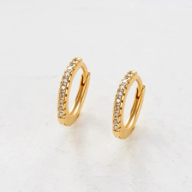 Tyler crystal earrings - gold